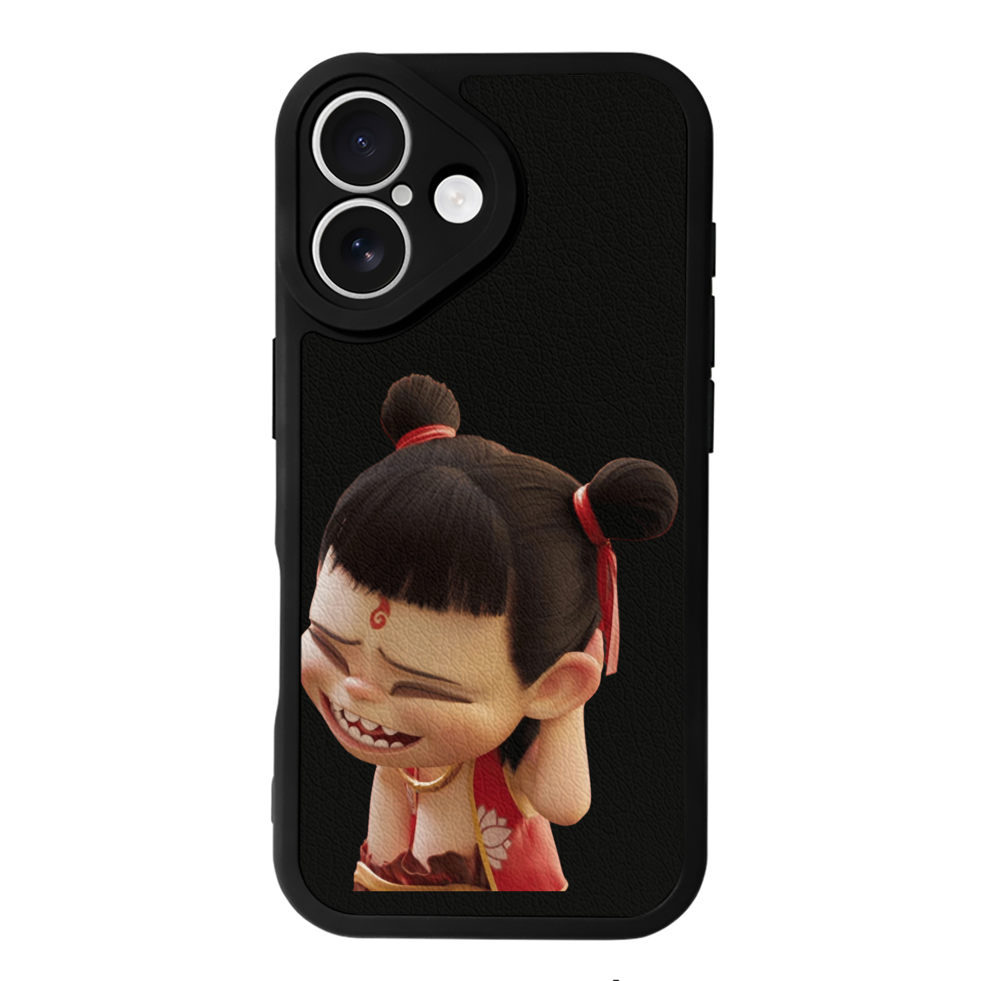 （画像用） Ne Zha 2 ナタ 魔童の大暴れ 【iPhone 16シリーズ対応】シリコンスマホケース（レザー調） 材質：シリコン